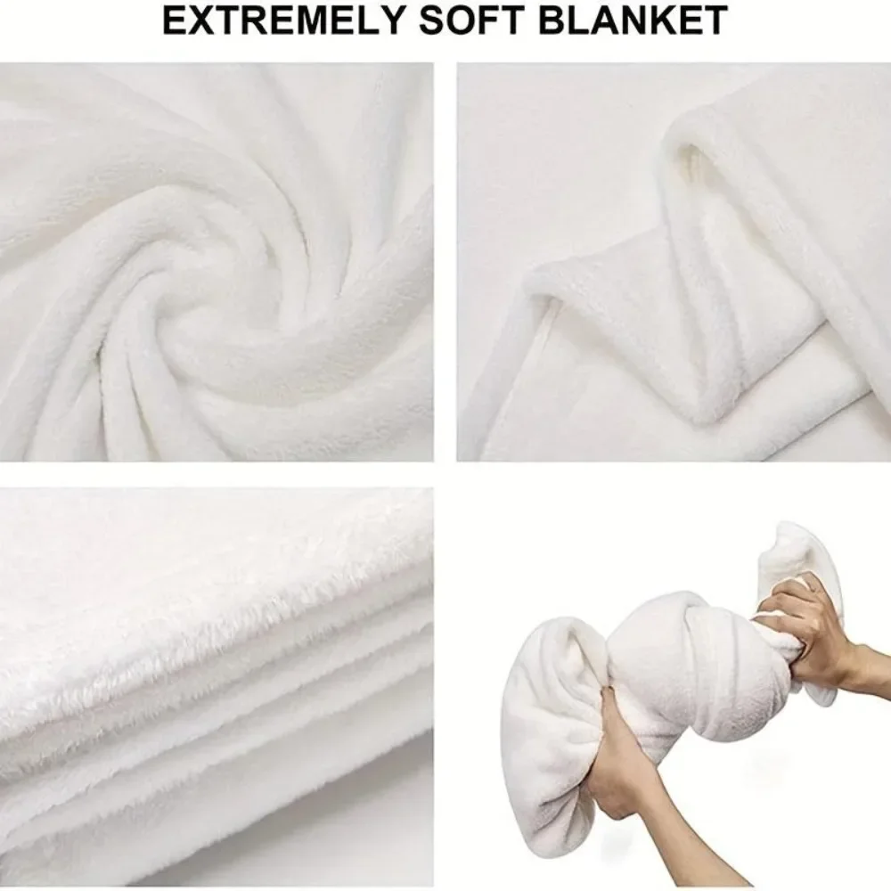 Soft Flannel Sofa Blanket TV Blanket, Soft and Warm Forest Mushroom Pattern Flannel Blanket - Great for home, travel and camping 6