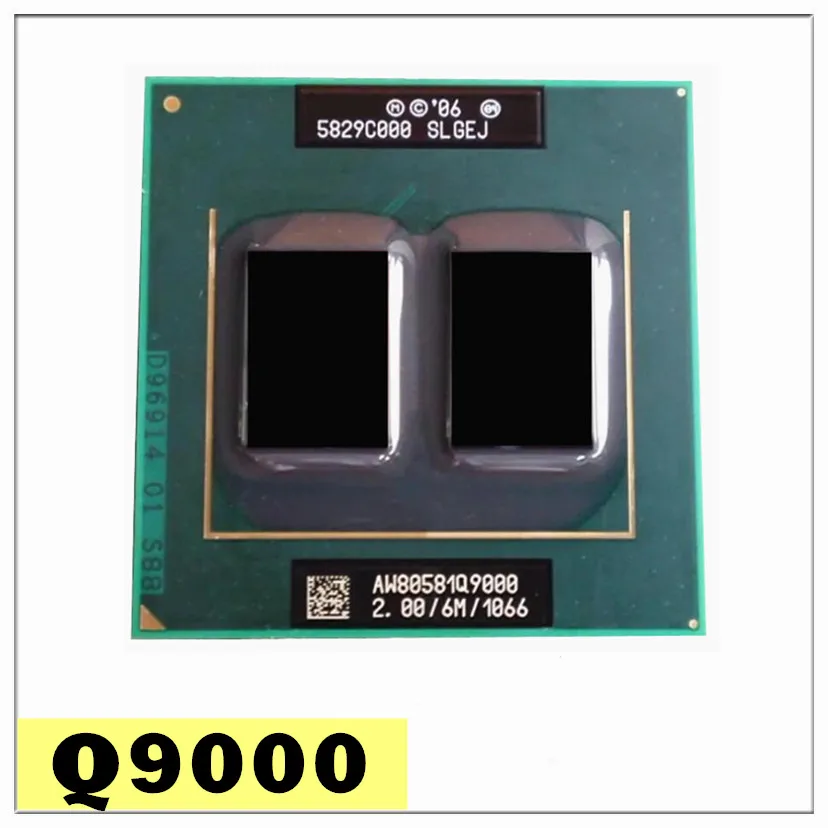 Core 2 Quad Q9000 SLGEJ 2.0 GHz Quad-Core Quad-Thread 6M 45W Socket P Q9000 electronic component