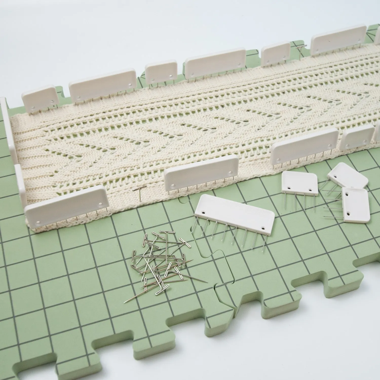 PremiumKnittingBlockingMatswithGridLinesVersatileSetof