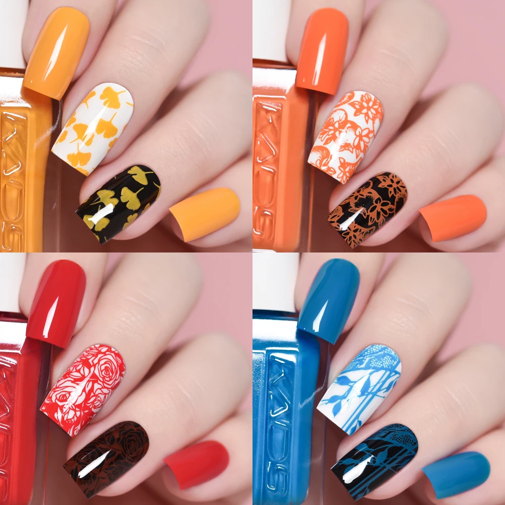 Nail Polish KADS Professional 11ml 24 Colors Nail Stamping Gold Silver Art Varnish Stamping Plate DIY Printing