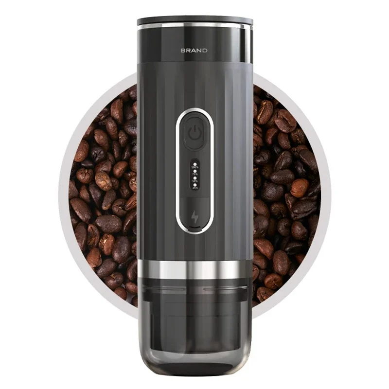 

Portable Italian Espresso Machine 3-in-1 Capsule Powder Electric Outdoor Car Mounted Wireless Heating Coffee Machine Fast Charge