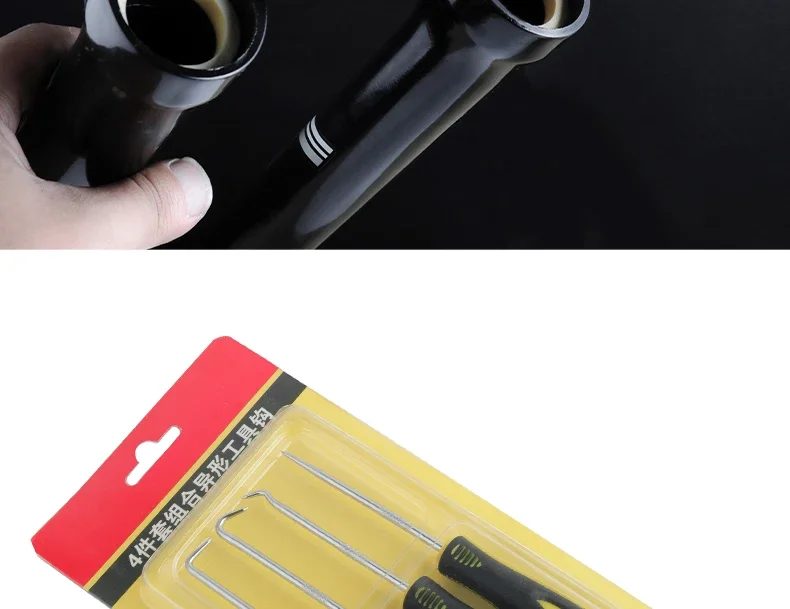 Fahrrad 4 Teile/satz Gabel Öl Dichtung Service Werkzeug MTB Rennrad Stoßdämpfer Reparatur O-ringe Entferner Dichtung Pick haken Puller – Detail 11