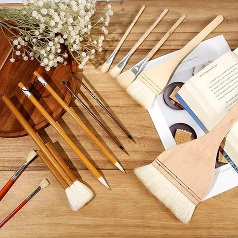 

Кисти для рисования, для детей и взрослых, для студентов, кисти для глазури, керамика, для керамики, акварель, набор из 12 шт., для рисования, акриловые