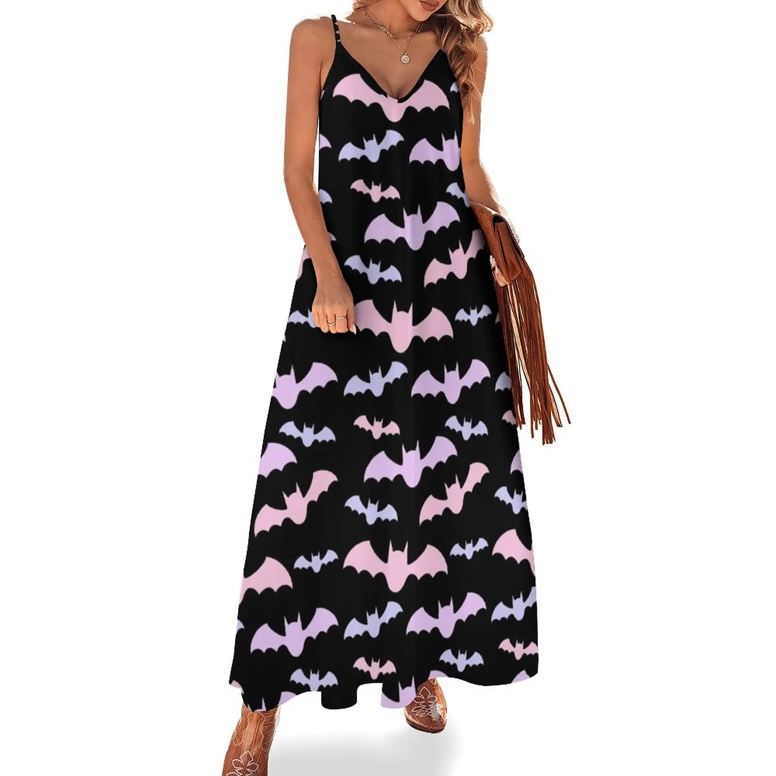 

Pastel Bat Sleeveless Dress Elegant gowns bandage dress Prom gown