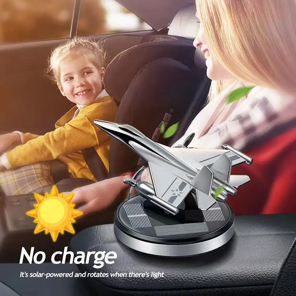 Car Solar Fighter Propeller Flavoring Fragrance Decoration Air Freshener Car Interior Accessories for Kids Gift Perfume Diffuser