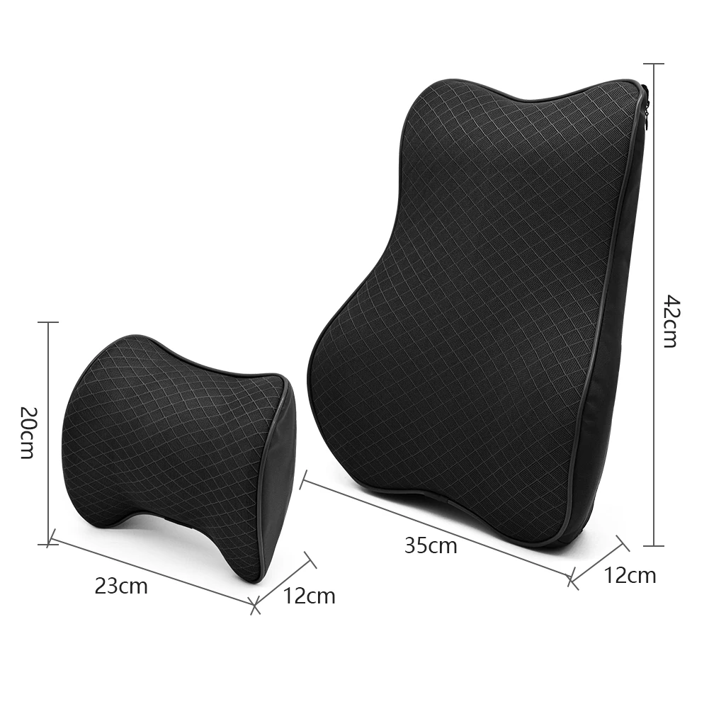 Car Neck Headrest Pillow Cushion Auto Seat Head Support Protector Automobiles Seat Neck Rest Memory Cotton For Office Backrest
