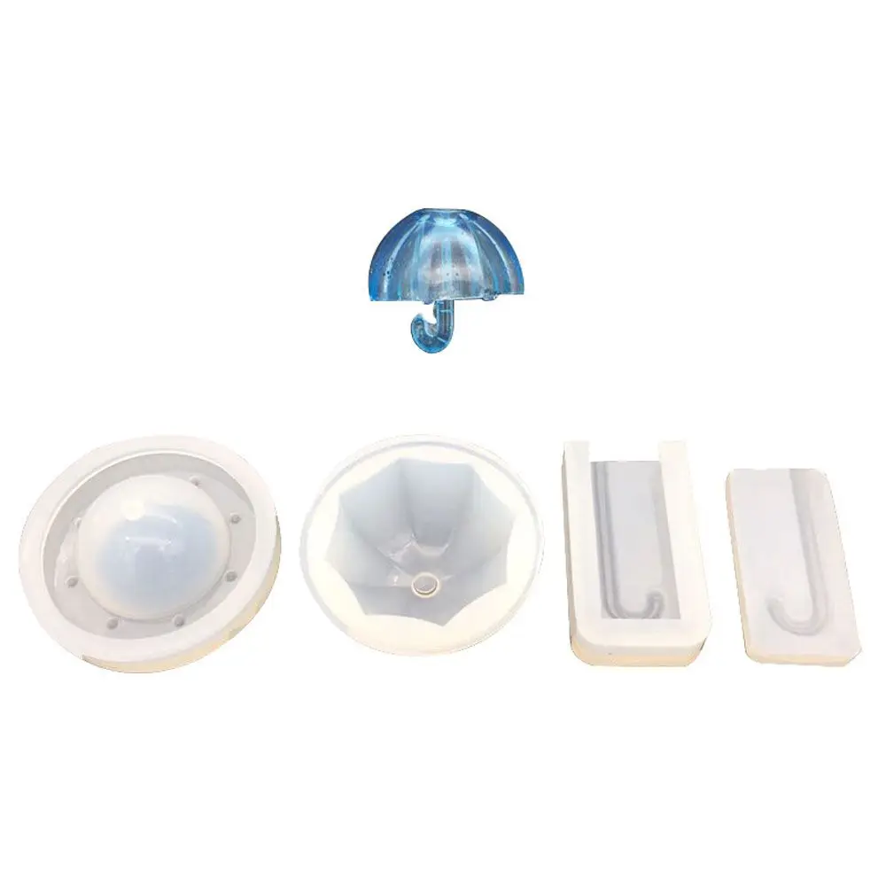 3D Umbrella Silicone Pendant Mold for DIY Jewelry Making with UV Resin