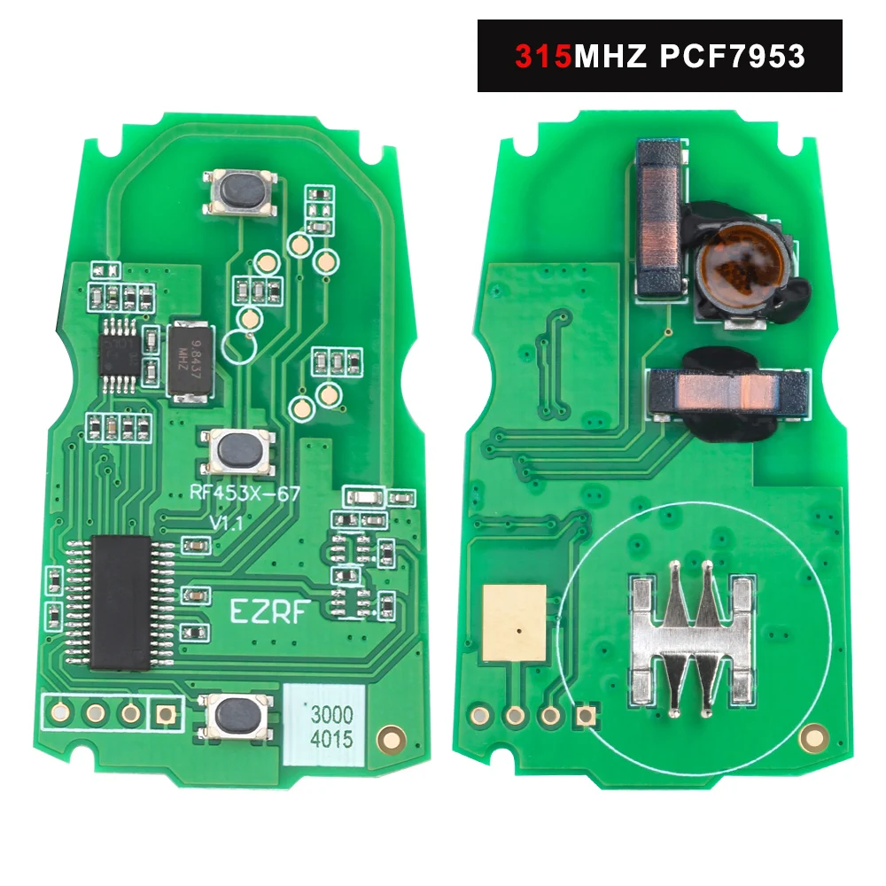 KEYECU Keyless-Go 315MHz PCF7953 /868MHz PCF7945 Intelligent Remote Key for 2006 2007 2008 2009 2010 2011 BMW CAS3 3/5 Series X5 car remote key car key
