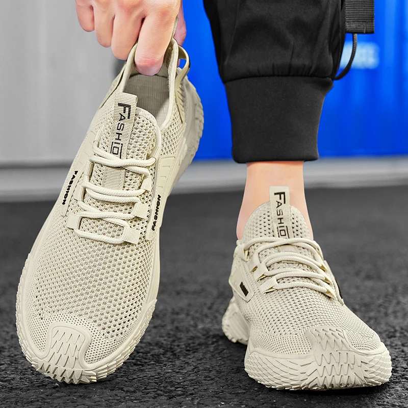 Summer New Men's Golf Sports Shoes Mesh Breathable Men's Casual Sports Shoes Outdoor Jogging Shoes