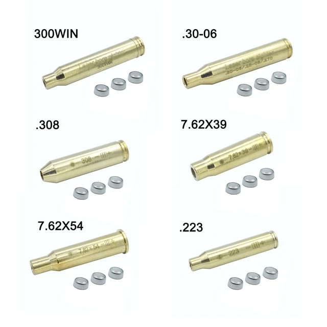 Red Laser Sight .300 Win MAG Cartridge Sight Boresighter Scope Bore Sighter