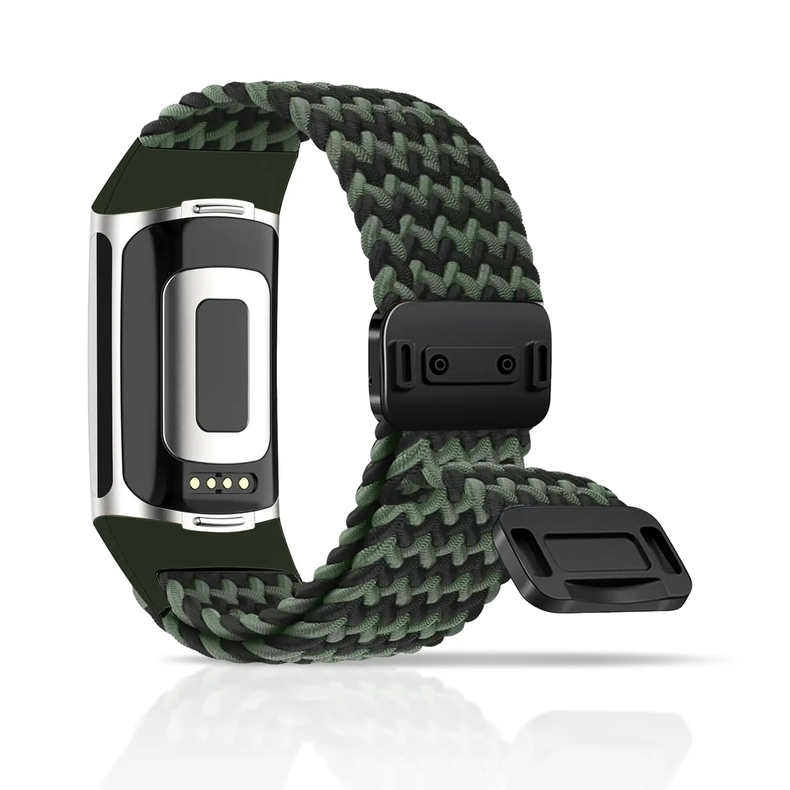 Braided Rainbow Color Band with Magnetic Quick Release Buckle