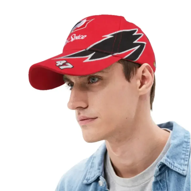 Cal Naughton Jr Cap Talladega Nights the Ballad of Ricky Bobby Cosplay Hat Red Old Spice John C Reilly Racing Props Takerlama