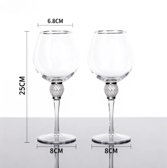 Luxury Crystal Red Wine Glass Set - Elegant Tall Glasses