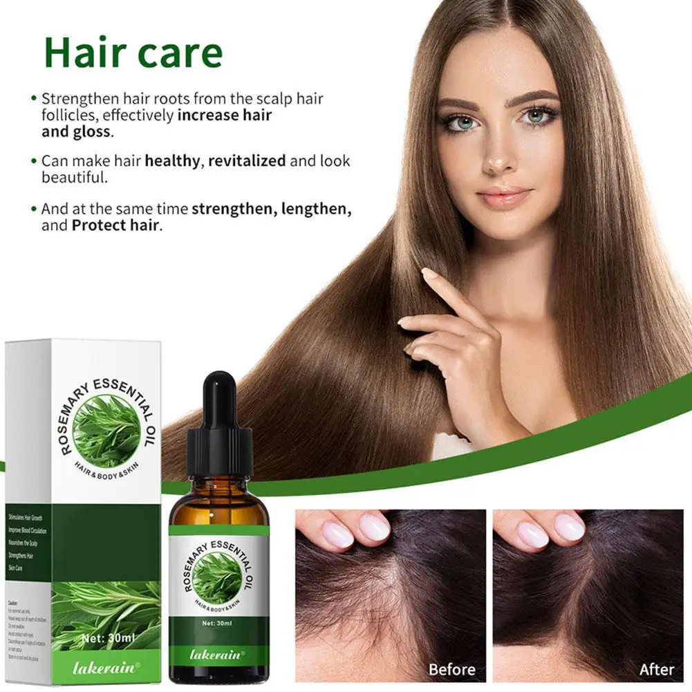 

30ml Rosemary Hair Essential Oil Hair Oil Hair Care Serum for Hair Strengthening Nourishing Split Ends 1 Bottle C9Y6