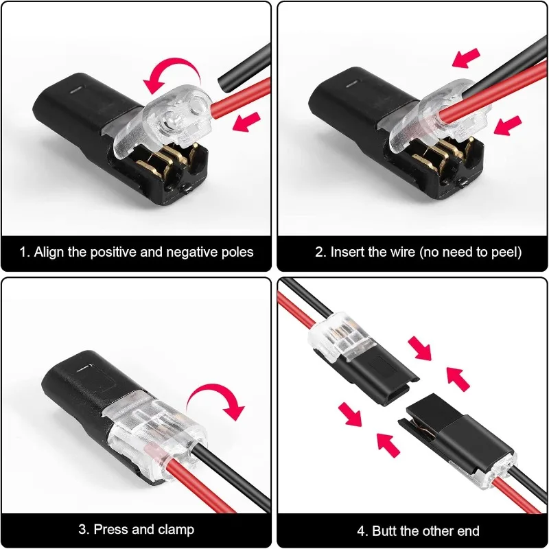 Bulk Quick Splice Crimp Terminal Connectors for Electrical Wire Connections