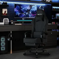 Gaming Chair Ergonomic Computer Chair with Footrest, Big Tall PC Gamer Chairs with Headrest and Massage Lumbar Support 2