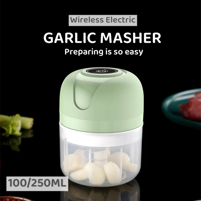 Usb Charging Ginger Masher Machine  Mini Electric Garlic Chopper Usb -  100/250ml - Aliexpress