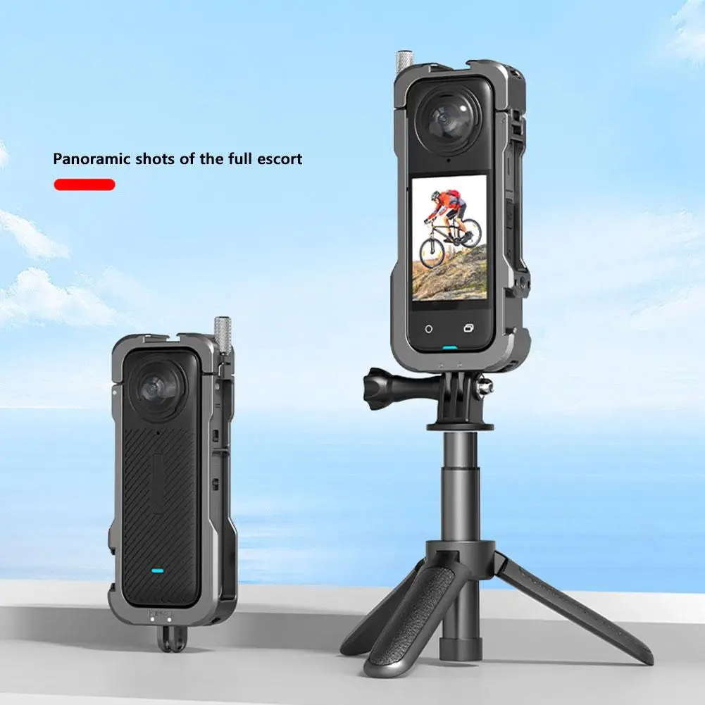 알루미늄 합금 확장 브래킷, 금속 프레임, 토끼 보호 케이지, Insta360 X4 용 프레임 액세서리