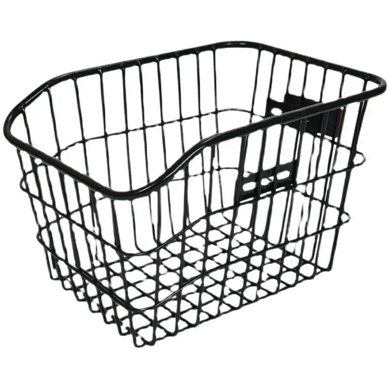�� Fahrrad-Aufbewahrungskorb für den hinteren Draht, robuster Fahrrad-Fahrradkorb aus Metall, einfach zu installierender Fahrrad-Organizer für Lebensmittel und Essentials – Detail 11