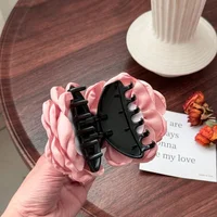 1/2/6pcs Stereoscopic Rose Flower Hair Clip Fpr Women Elegant Back of The Head Hair Shark Clip Fashionable Girl Hair Accessories 5