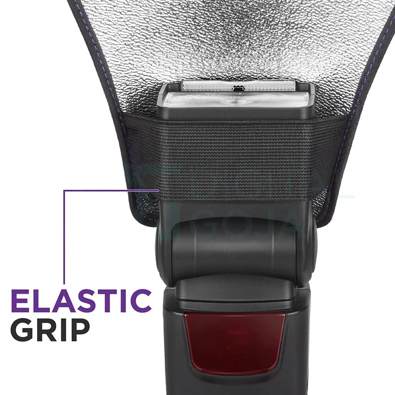 SLR Camera Two-Sided Silver/White Flash Light Diffuser Reflector for Speedlight Flashes Photo Studio Accessories photography reflector macro photography diffuser