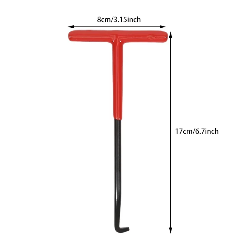 2pcs Motorcycle Exhaust Spring Hook T Shaped Handle Exhaust Pipe Spring Puller Installer Hooks Repair Tool for Springs Removal