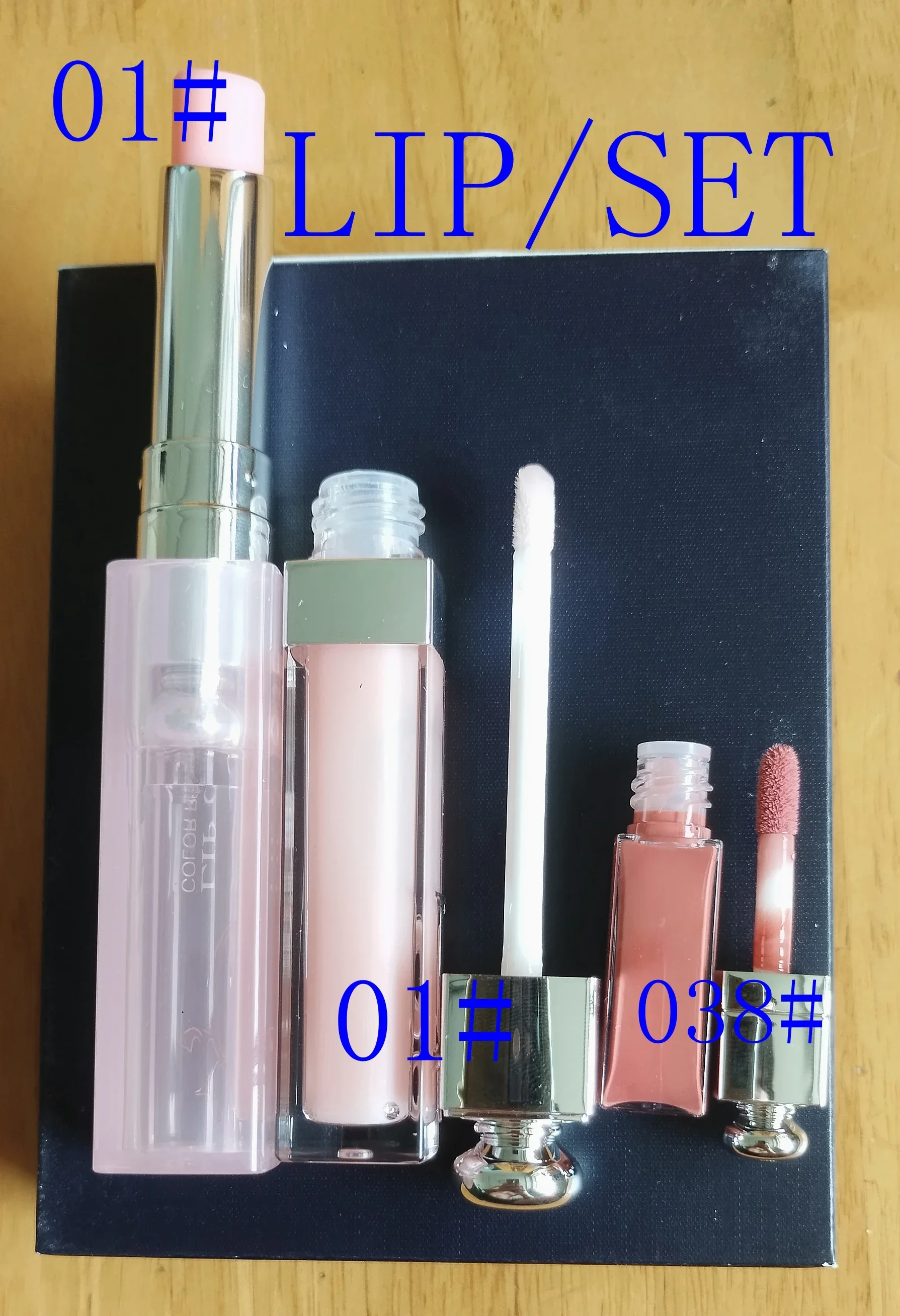 

NEW Makeup Lip Lipstick Set Balm Lip Gloss Lasting Lines Plumping Lip Oil High Quality