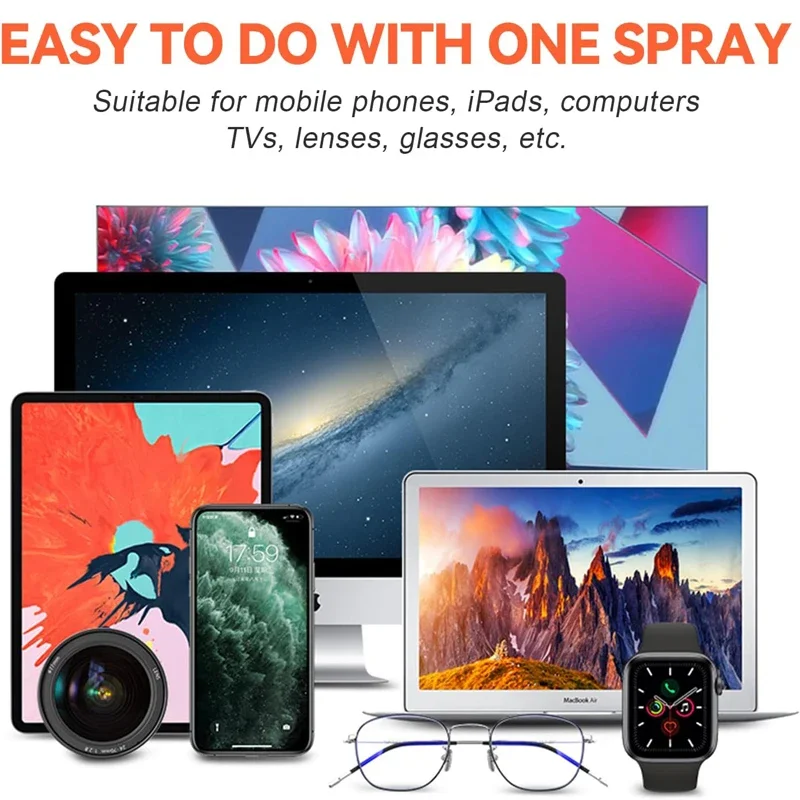 2 in 1 Microfiber Screen Cleaner Spray Bottle Mobile Phone Tablet Computer Microfiber Cloth Cleaning Wipes for iPhone Samsung Mi screen cleaner set screen cleaning set cleaning kit cleaning cloth kit microfiber cleaning cloth polishing cleaning cloth