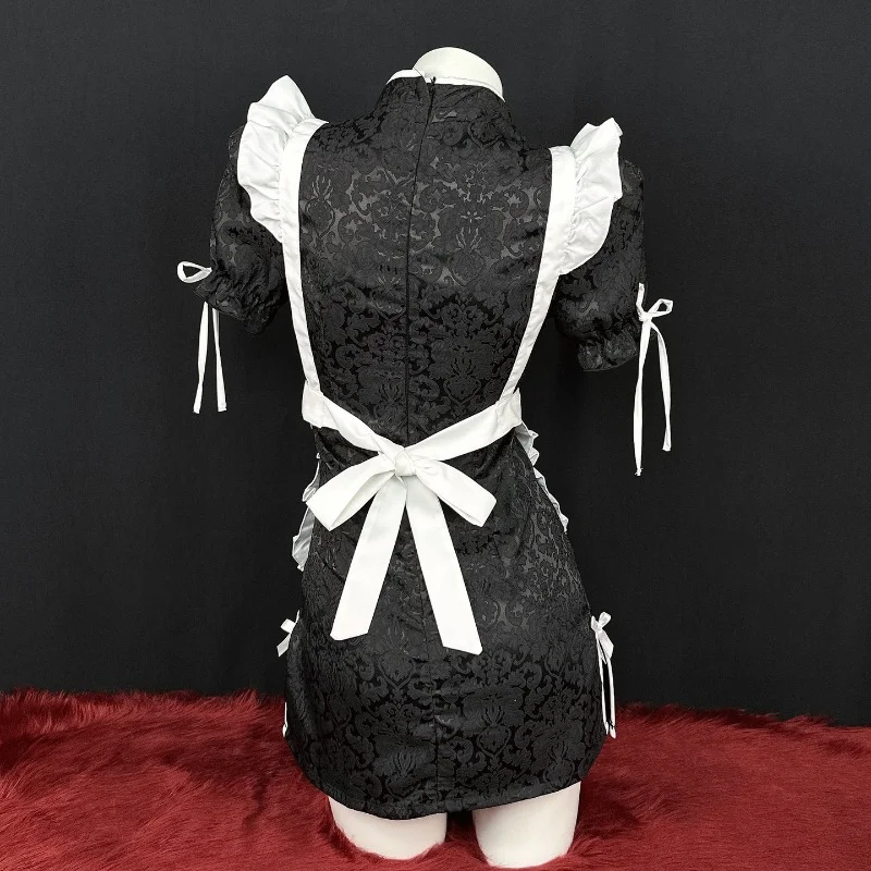 Anime-Style Modified Cheongsam Lace-Up Dress Cosplay Costume for Women (Unofficial)