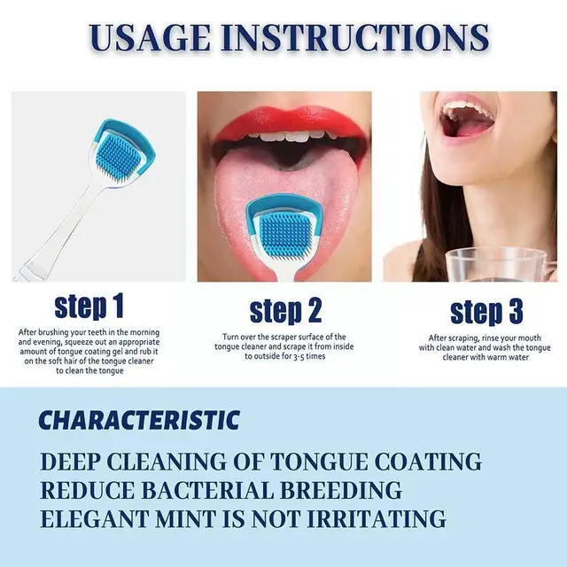 50g EELHOE Tongue Cleansing Gel Silicone Tongue Scraper Keep Sorbose Breath Mint Cleaning 2022 Single Care Fresh Brush To J4P1 5