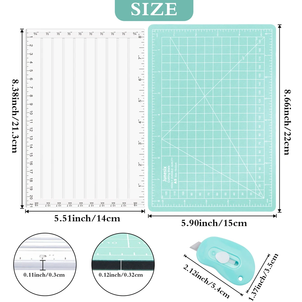Craft foil paper cutters quick trimmer for foil and paper with blade helpful grid line easy sentiment strips trimming craft tool