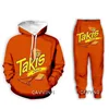New Fashion 3D Print Takis  Hoodies/Hooded Sweatshirts + Pants Trousers Suit Clothes Two-Pieces Sets  L1 1