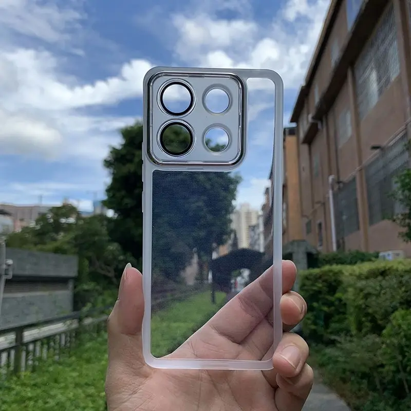 Transparent Magnetic Lens Protective Back Cover Case, Soft TPU