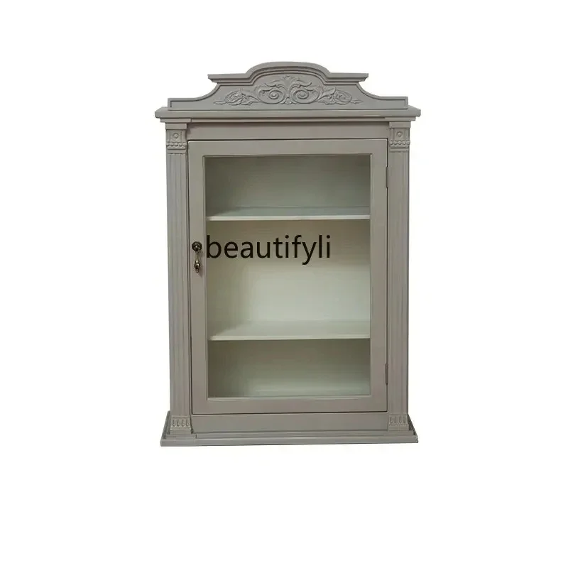 

French Retro Display Wall Decoration Hand-Made Toys Closet Wall Cupboard