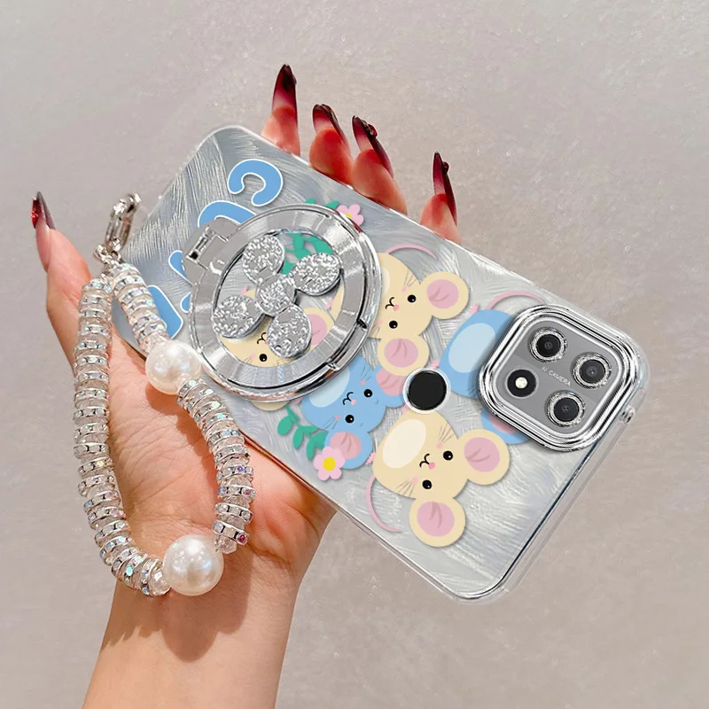 Cute Mouse Phone Case Set with Lanyard & Stand - 3 Piece Bundle