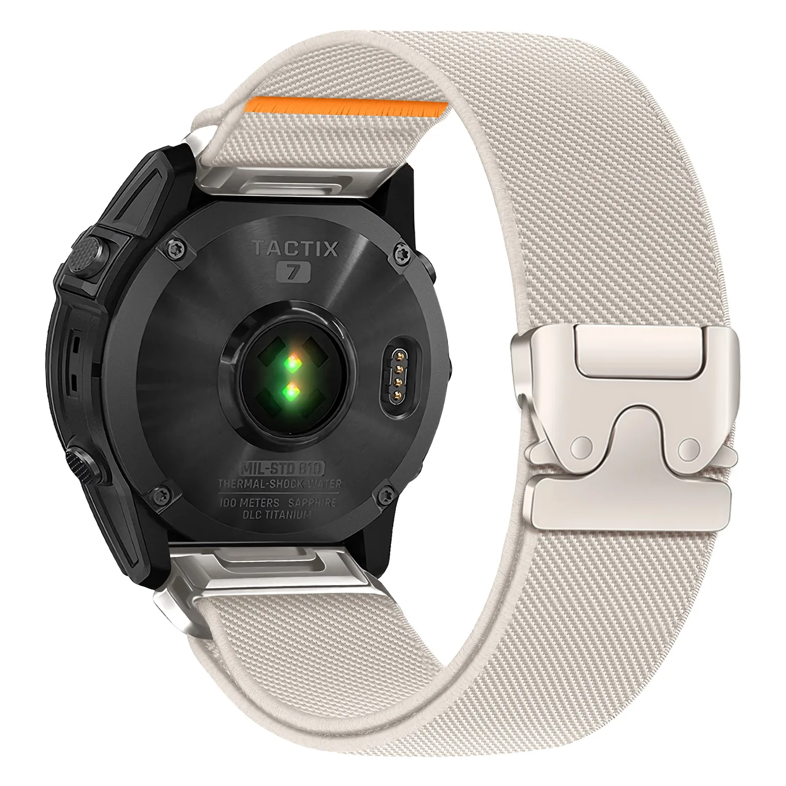 Elastic Nylon Strap with Parachute Buckle - Versatile Quickfit Band, Available in Multiple Sizes