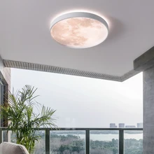 

Hot Selling LED Ceiling Chandelier Modern Simple Circular Bread Lamps Creative Moon Ceiling Lamps Aisle Lamp Indoor Home Lamps