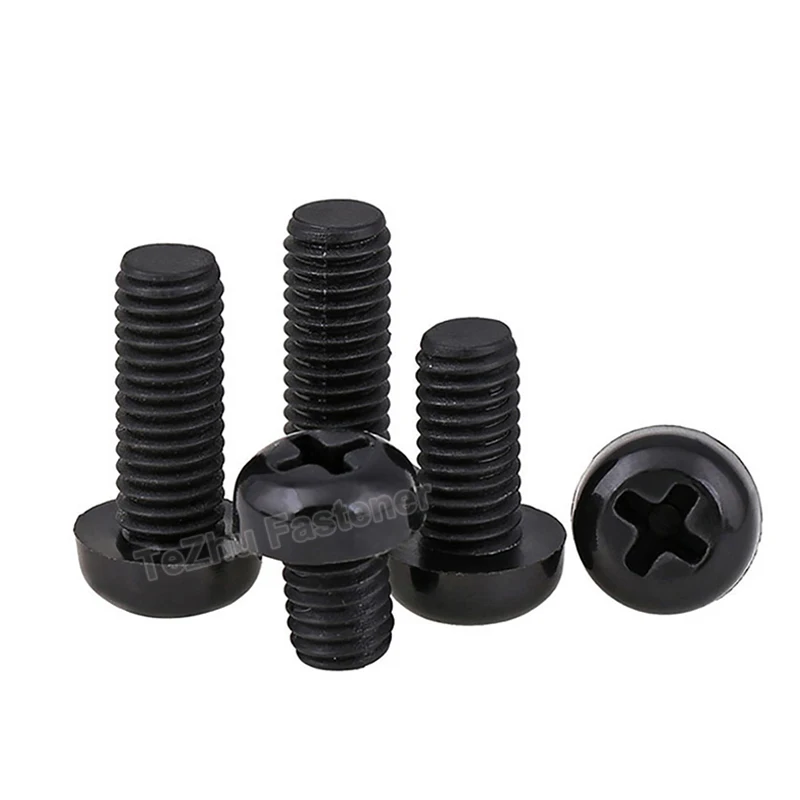 thumbnail image 2 of Uxcell M2.5x8mm Phillips Round Head Nylon Machine Screw Bolt 2 of 13