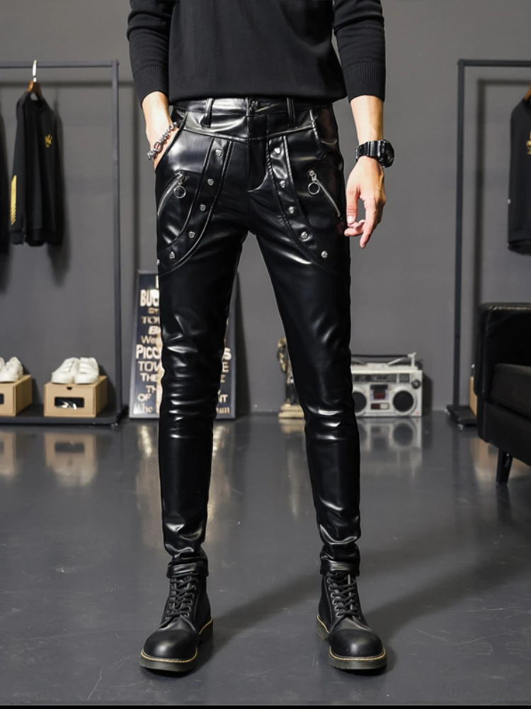 Faux Leather Biker Pants  NYC Blogger