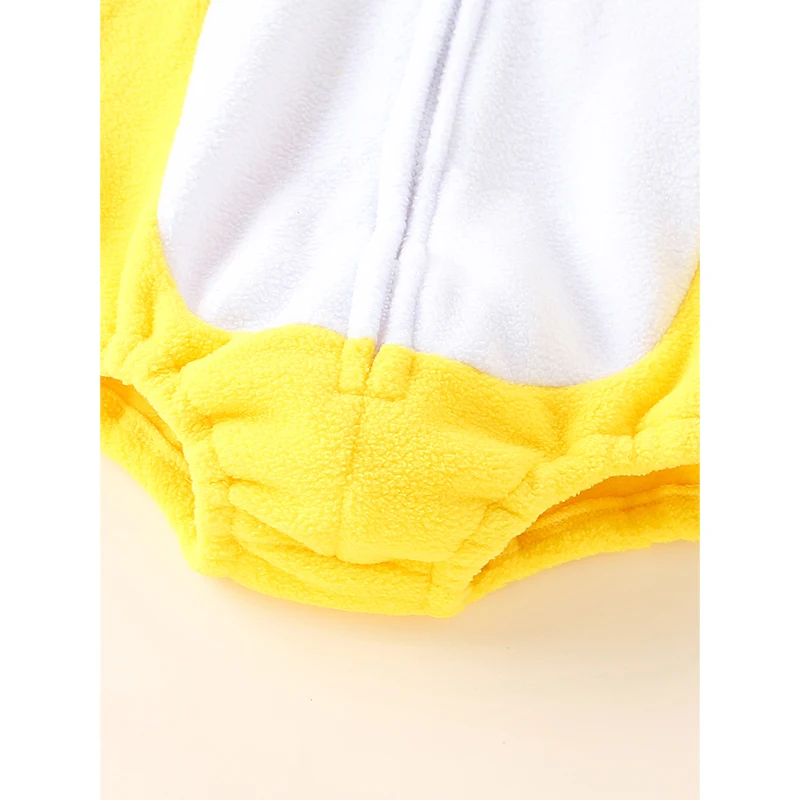 2025 Cute Yellow Animal Boys Girls Dress Up Romper With Socks Set Baby Newborn Duck Halloween Hooded Clothing Set