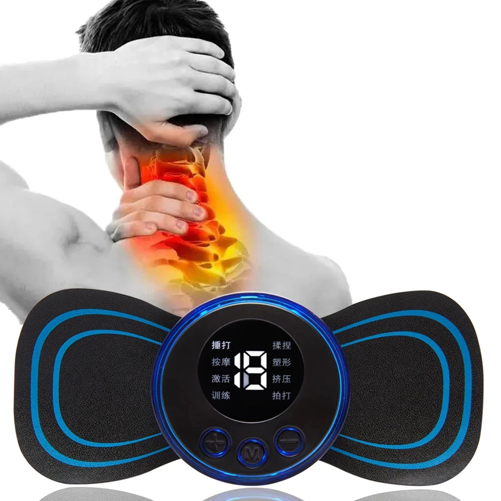 EMS – stimulateur musculaire électrique, masseur à impulsion, 8 Modes de Massage Cervical, soulagement de la douleur, Relaxation musculaire, pour le corps