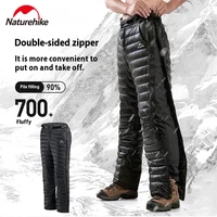 Naturehike Down Pants Double Side Zipper Warm Duck Down Pants Outdoor Winter Windproof Waterproof Pants 20D/400T Nylon 700FP 1