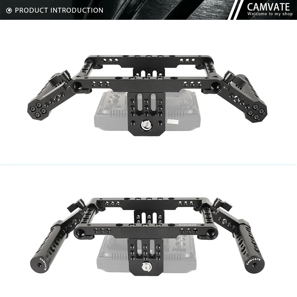 Director’s Monitor Cage Rig With Adjustable Dual Cheese Handgrip For 5" Or 5.5"