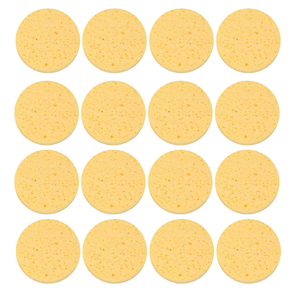 

50 Pcs Face Wash Clean Makeup Tools Facial Sponges Wood Pulp Cotton for Cleansing