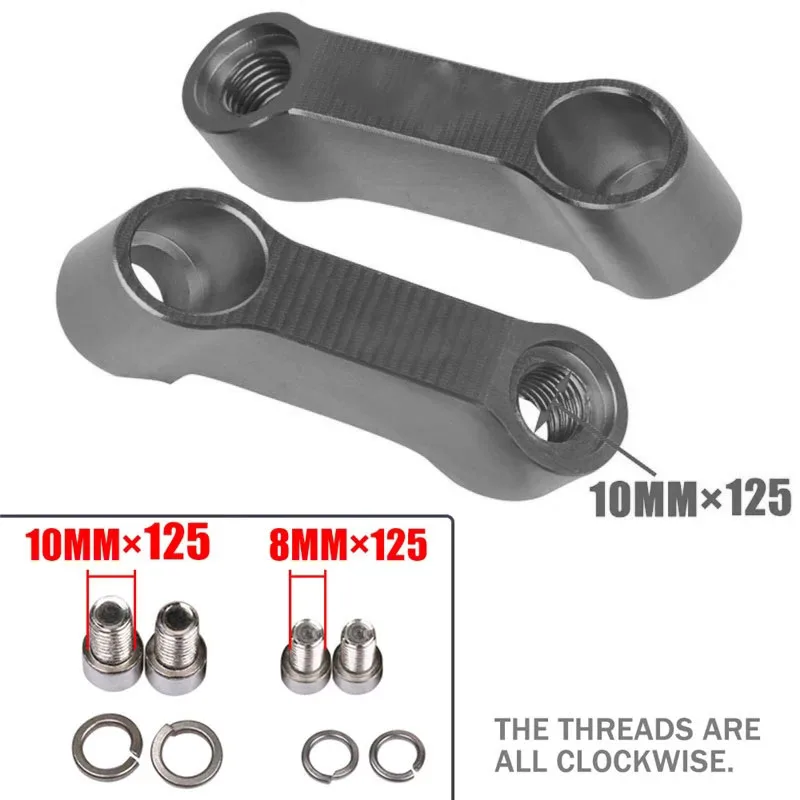 익스텐션 라이저 확장 어댑터, 백미러 확장, 혼다 PCX125 PCX 125 PCX150 PCX 150 PCX160 PCX 160 오토바이
