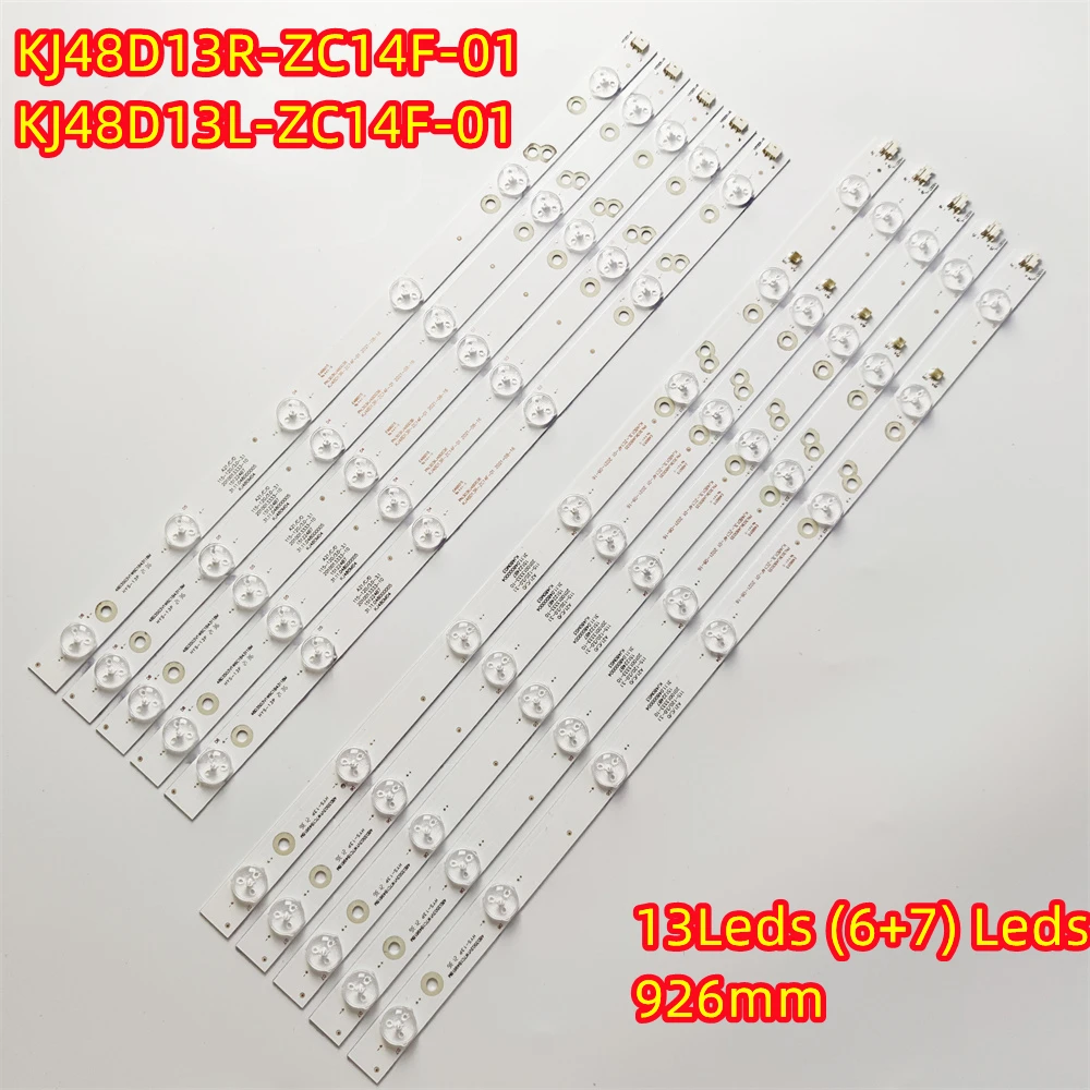 10Pcs/Set LED Backlight Strip 6/7LEDs KJ48D13L-ZC14F-01 KJ48D13R-ZC14F-01 303KJ480035 303KJ480036 KJ480M03 ML-5009 L48F3700A