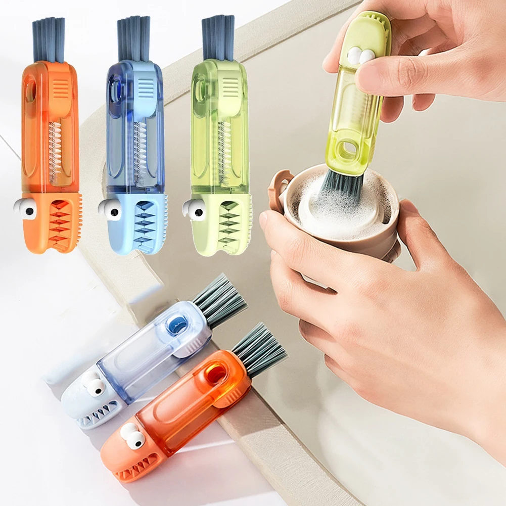 Multifunctional 3 In 1 Bottle Cup Lid And Straw Cleaning Brush_voghion.com