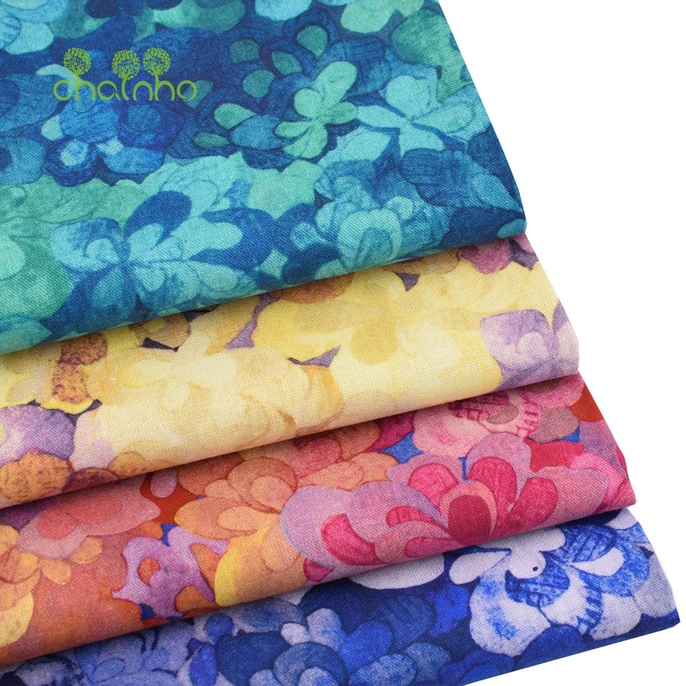 Chainho,Printed Plain Weave Cotton Fabric,Patchwork Clothes,Handmade DIY Quilting Sewing Children's Craft,Cushions,Bags Material
