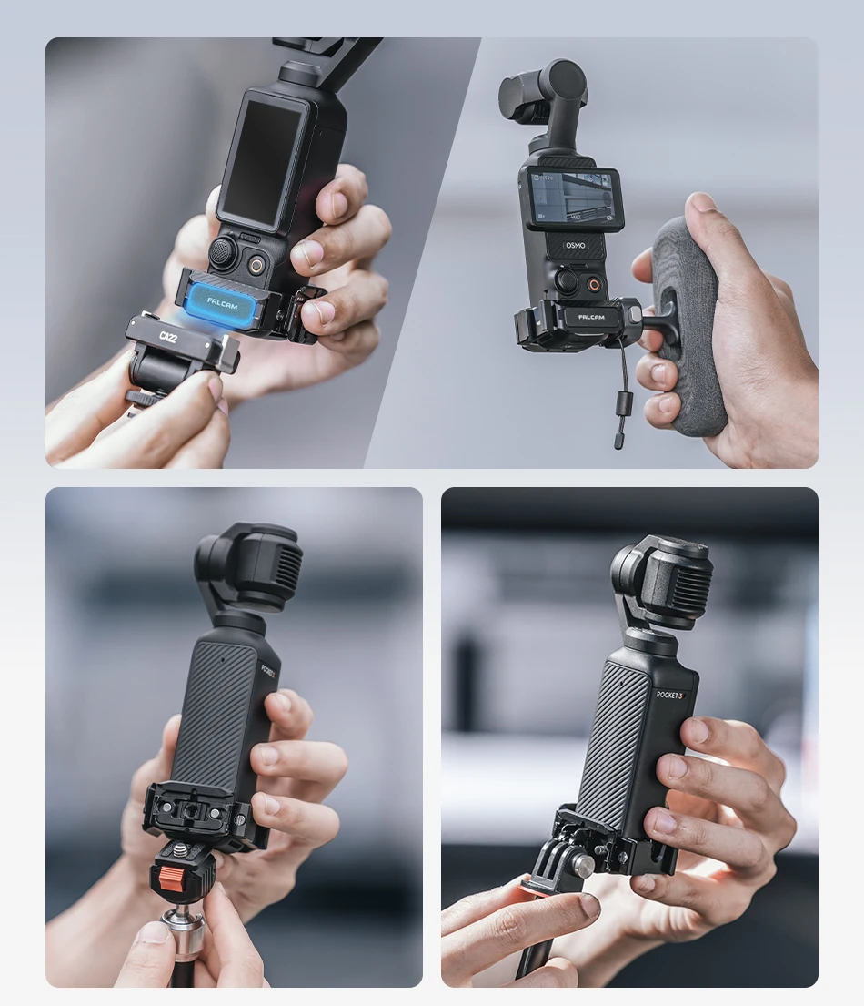 F22 Quick Release Expansion Frame For DJI OSMO Pocket 3 Compatible with F22 Magl