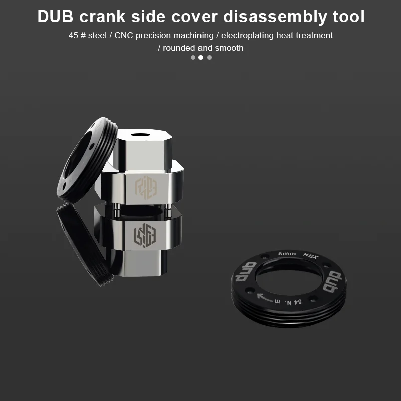 MUQZI DUB coperchio manovella strumento di smontaggio Portable Bike Crank Cover Extractor Remover acciaio inossidabile per SRAM DUB BB30